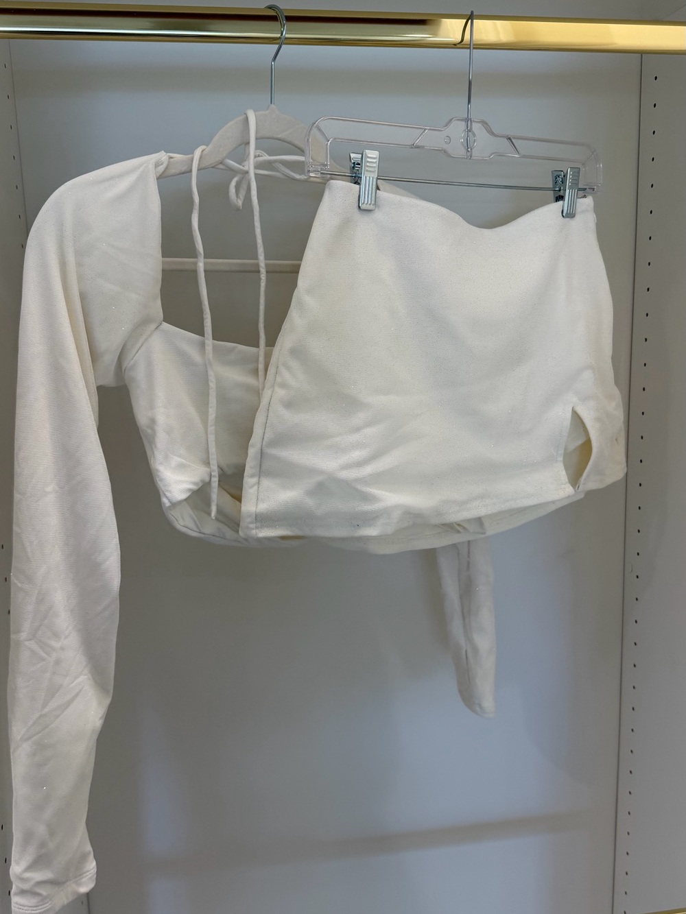 Babyboo White Skort Set